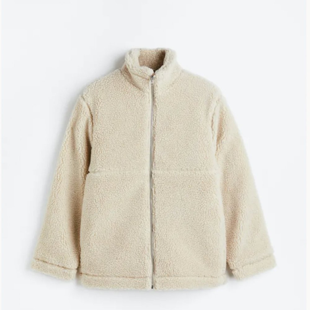 Regular Fit Teddy Jacket